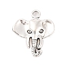 Tibetan Style Alloy Elephant Pendants TIBEP-1478-AS-LF-1