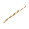 Brass Boston Link Chain Tassel Big Pendants KK-G510-06G-2