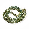Baking Paint Transparent Glass Beads X1-DGLA-A035-T4mm-A08-3