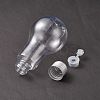 (Defective Closeout Sale: Less Accessories) Creative Plastic Light Bulb Shaped Bottle AJEW-XCP0001-73-3