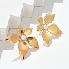 304 Stainless Steel & ABS Plastic Imitation Pearl Flower Stud Earrings LS-EJEW-S253-23G-4