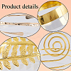 4Pcs 4 Styles Upper Arm Cuff Band AJEW-GF0010-91-5
