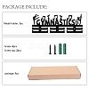 Fashion Wood Medal Hanger Holder ODIS-WH0041-151-4