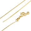 0.8MM Brass Boston Link Chain Adjustable Slider Necklaces NJEW-M108-28G-01-2