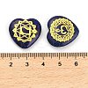 7Pcs 7 Styles Chakra Natural Dyed Sesame Jasper Love Heart Ornaments Figurines G-P533-01F-1-3