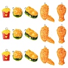 10Pcs 5 Styles Opaque Resin Pendants RESI-YW0005-23-1