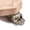 Beech Wood Pacifier Clip AJEW-M015-01A-2