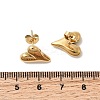 304 Stainless Steel Heart Stud Earrings LS-EJEW-F398-01G-3
