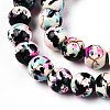 Synthetic Turquoise Dyed Beads Strands LS-G-E594-24C-3