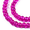 Spray Painted Crackle Glass Beads Strands CCG-Q001-4mm-08-2