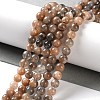 Natural Black Sunstone Beads Strands G-U009-A01-01-1