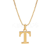 1pc 304 Stainless Steel Letter Pendant Necklaces NJEW-LP0001-38T-G-1