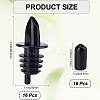 Plastic 32Pcs 2 Style Plastic Wine Pourers & Bottle Cap FIND-CP0002-04-2