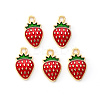 Light Gold Plated Alloy Enamel Pendants LS-ENAM-R136-20B-1