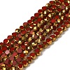 Electroplate Glass Beads Strands EGLA-P061-01A-07-1