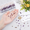 Natural Amethyst and Natural Rose Quart Chips Beads G-PH0031-02-3