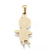 Ion Plating(IP) 304 Stainless Steel Pendants STAS-K162-031G-2