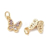 SHEGRACE Brass Pave Clear Cubic Zirconia Pendants XGRQ3Q926-628G-D-2