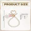 1Pc Alloy & Plastic Beads Pendant Decorations KEYC-LP0001-10-2