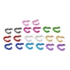 Heart Acrylic Stud Earrings EJEW-P251-15-1