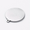 304 Stainless Steel Stamping Blank Tag Charms STAS-G215-10-P01-2