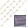 1 Strand Handmade Cultured Freshwater Pearl Beaded Chains AJEW-TA0001-93-2