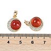 Natural Carnelian(Dyed & Heated) Pendants KK-U043-53G-01-3