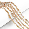 Electroplate Glass Beads Strands EGLA-A034-T10mm-B23-1