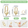 6Pcs 2 Style Rack Plating Brass Lobster Claw Clasps DIY-BBC0001-50-2
