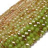 Electroplate Glass Faceted Rondelle Beads Strands EGLA-D020-3x2mm-58-3