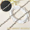 S-shaped Glass Rhinestone and Iron Cup Chains DIY-WH20032-25S-01-5