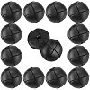 12Pcs 1-Hole Cowhide Shank Buttons BUTT-CL0001-06B-8