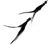 Yin Yang Woven Net/Web with Feather Pendant Decoration LS-HJEW-I012-01-4