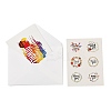 Rectangle Diwali Day Paper Greeting Card DIY-NH0010-01A-2