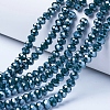 Electroplate Glass Beads Strands EGLA-A044-P4mm-A12-1