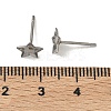 Tarnish Resistant 304 Stainless Steel Stud Earring Settings X-STAS-Q170-10-3