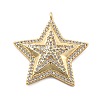 Real 18K Gold Plated Brass Micro Pave Cubic Zirconia Pendants KK-L209-097G-1