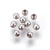 Anti-Tarnish Rhodium Plated 925 Sterling Silver Beads STER-E062-07P-2