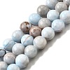 Natural Dyed Marble Beads Strands G-D315-A01-01-6mm-2