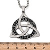 201 Stainless Steel Pendant Necklaces NJEW-C066-08P-3