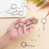 304 Stainless Steel Keychain Ring STAS-UN0003-23P-4