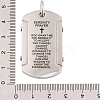 Non-Tarnish 304 Stainless Steel Pendants STAS-K283-04P-3