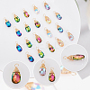 30Pcs Faceted Glass Pendants FIND-GA0002-69-4