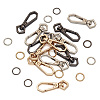 15Pcs 6 Colors Alloy Swivel Snap Hook Clasps FIND-TA0003-78-3