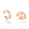Brass Cuff Earrings EJEW-I249-20G-2