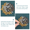 450Pcs 3 Colors Brass Spacer Beads KK-FH0001-89-3