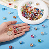 84Pcs 12 Colors Transparent Resin Rondelle European Beads RESI-TA0004-73-7