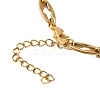 304 Stainless Steel Hollow Cross-Linked Chain Bracelets for Women BJEW-JB12295-01-4