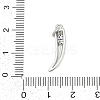 Brass Micro Pave Clear Cubic Zirconia Pendants KK-G522-12P-3