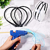 30Pcs 3 Styles Hair Accessories Iron Hair Band Findings OHAR-TA0001-08B-6